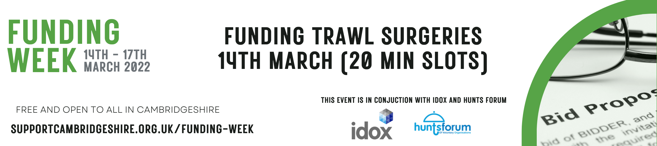 Funding trawl surgeries 14th march 2022