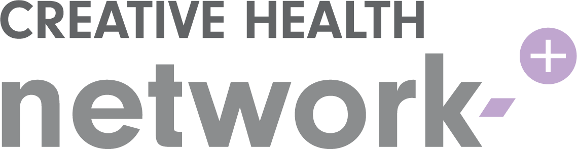 Creative Health network logo with a purple first aid cross icon